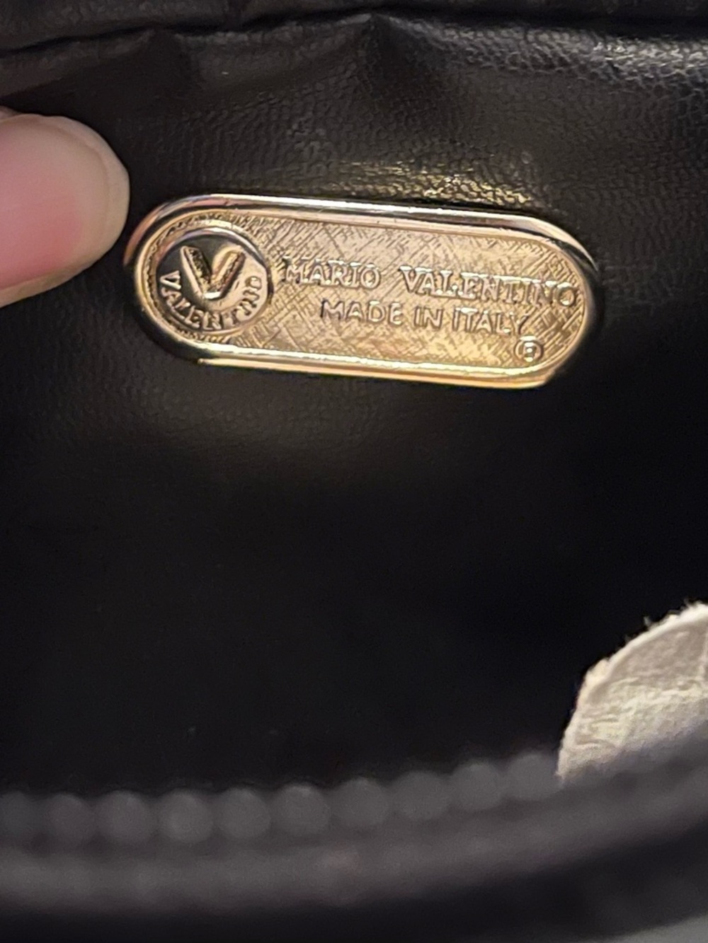 Vintage Mario Valentino Black Leather Crossbody Bag - Picture 4 of 4
